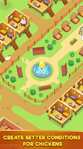 Egg Tycoon oyun ekranı - tavuk çiftliği ve yumurta üretimi